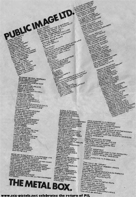 public image ltd metal box lyrics|public image metal box 2016.